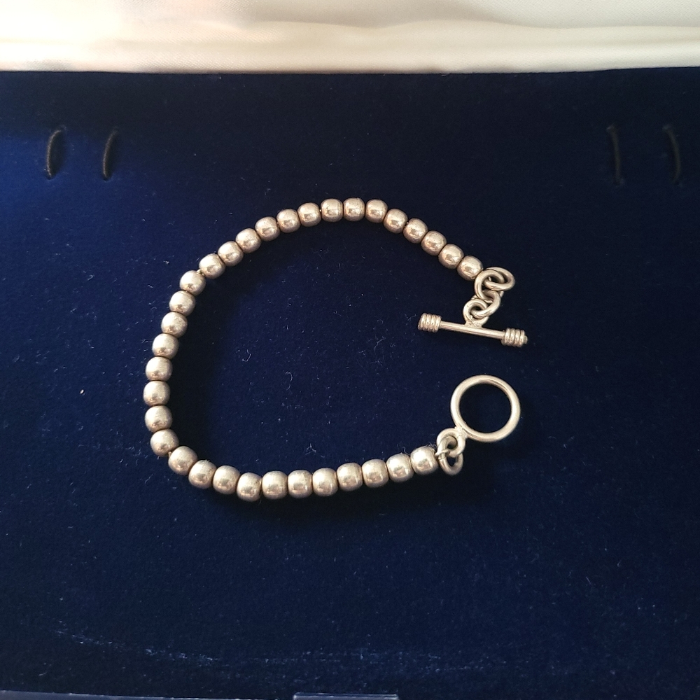 Vintage Sterling Bead Bracelet